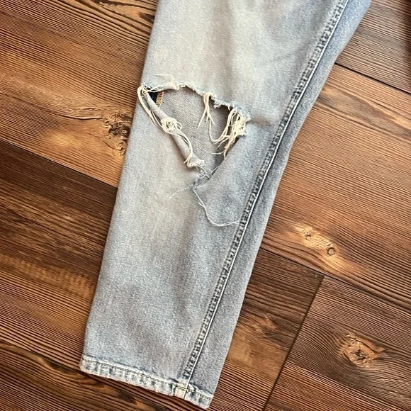 Anthropologie PILCRO distressed high-rise slim jeans size 29 petite light wash - Picture 16 of 16